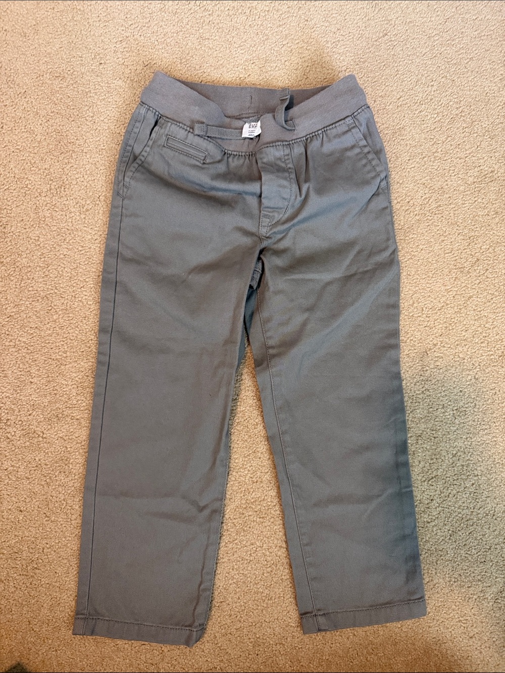 GAP Boys Gray Pull-On Chinos